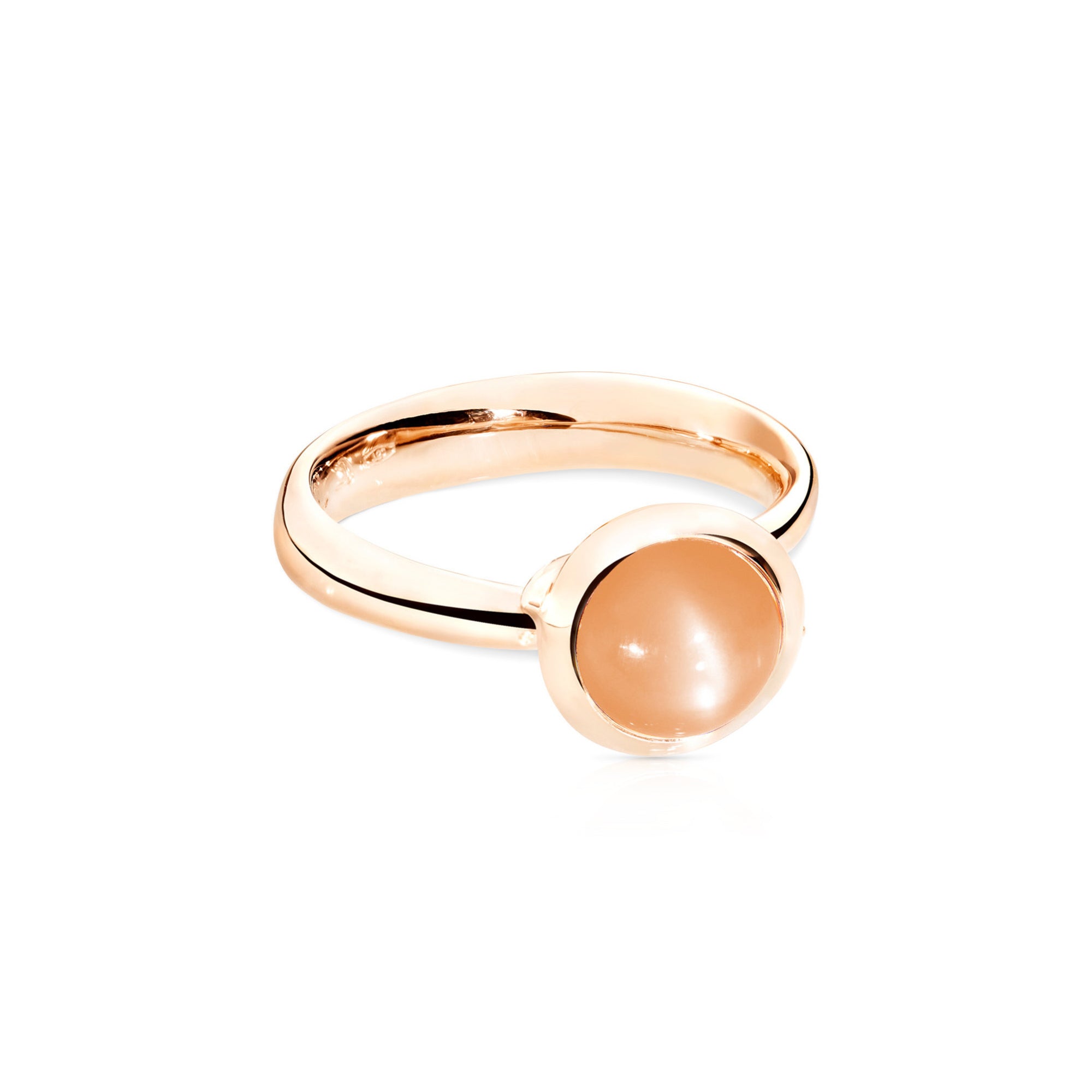 Tamara Comolli BOUTON Ring Small mit Mondstein (R-BOU-s-MoOr-rg) aus Roségold mit Mondstein