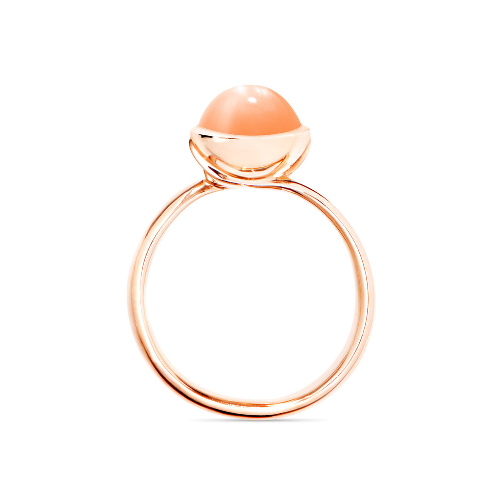 Tamara Comolli BOUTON Ring Small mit Mondstein (R-BOU-s-MoOr-rg) aus Roségold mit Mondstein