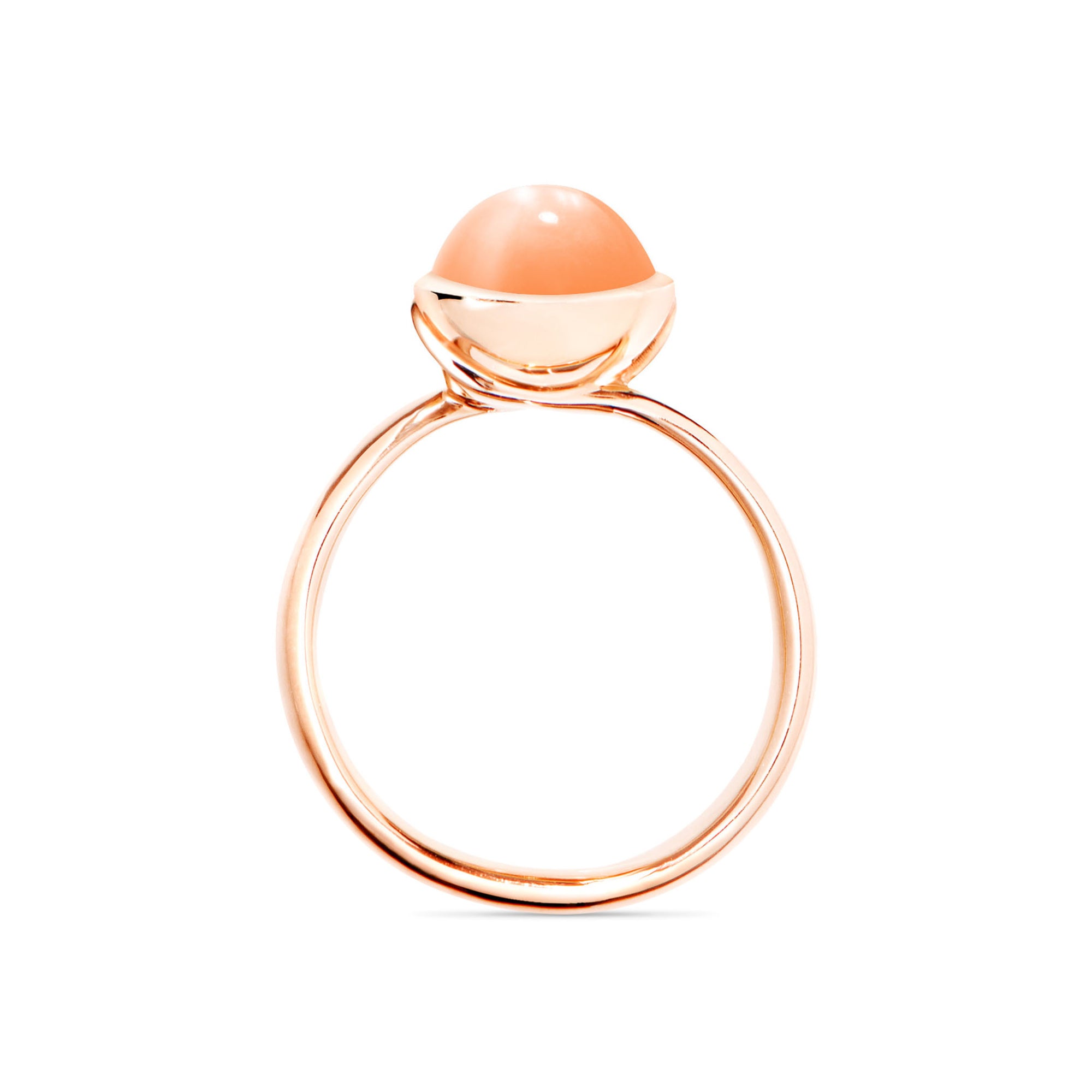 Tamara Comolli BOUTON Ring Small mit Mondstein (R-BOU-s-MoOr-rg) aus Roségold mit Mondstein