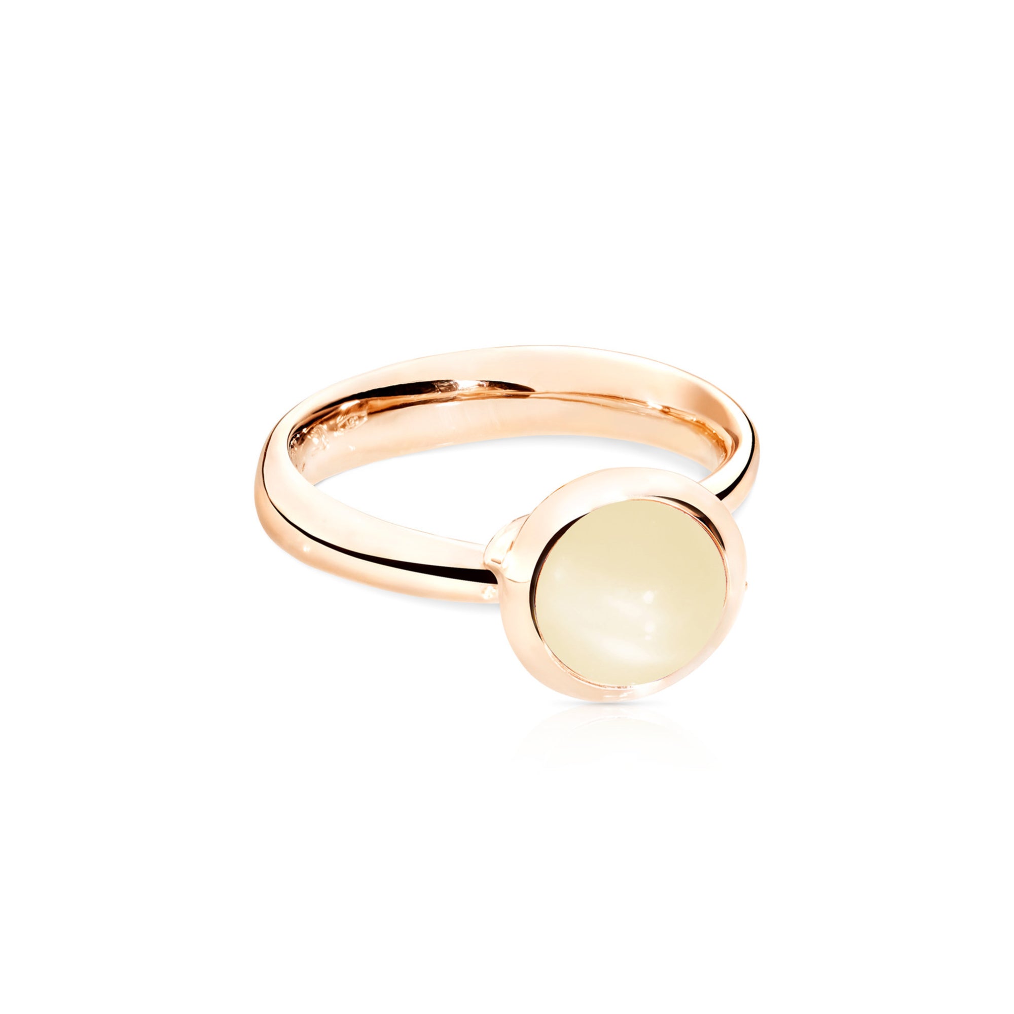 Tamara Comolli BOUTON Ring Small mit Mondstein (R-BOU-s-MoSa-rg) aus Roségold mit Mondstein