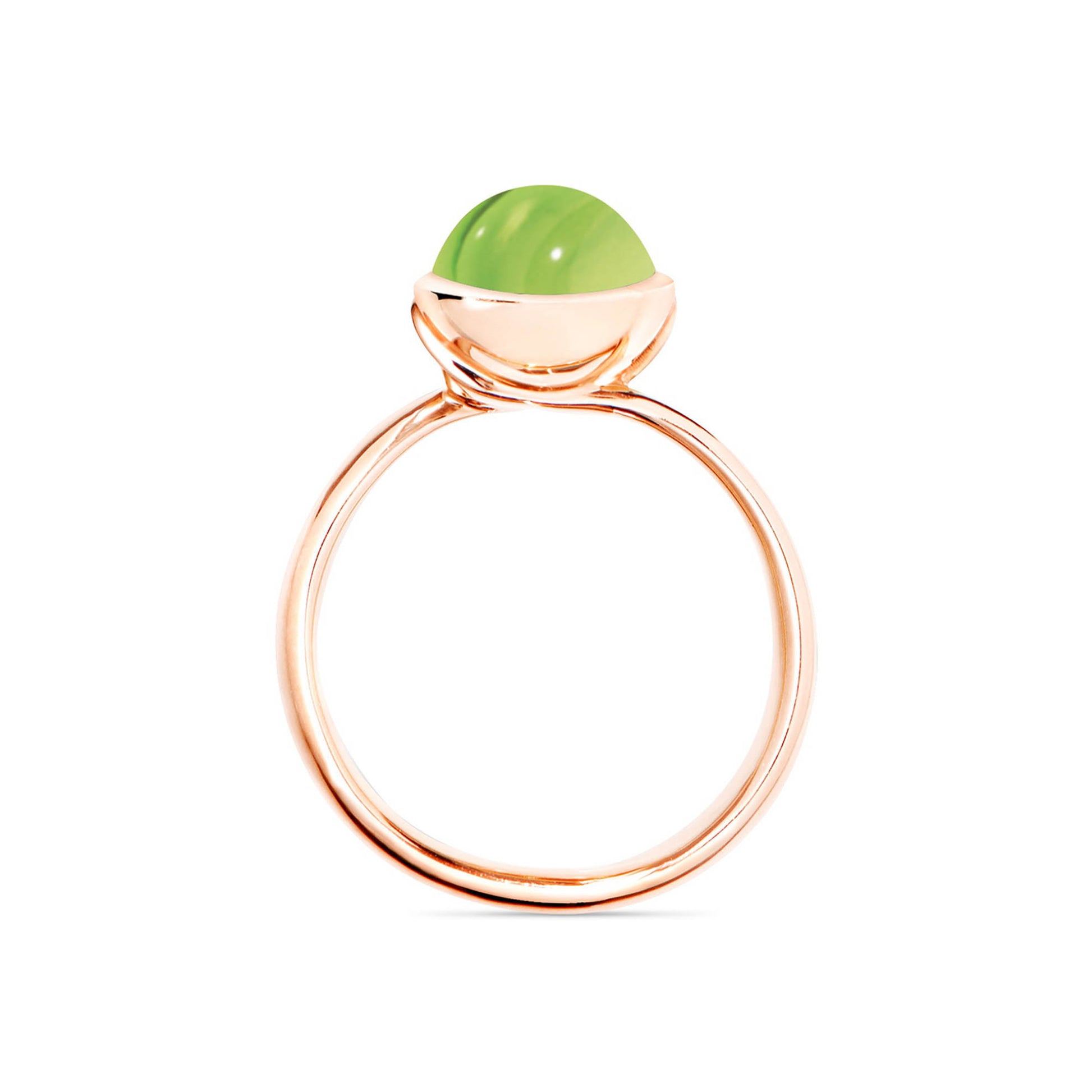 Tamara Comolli BOUTON Ring Small mit Peridot (R-BOU-s-Per-rg) aus Roségold mit Peridot