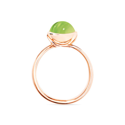 Tamara Comolli BOUTON Ring Small mit Peridot (R-BOU-s-Per-rg) aus Roségold mit Peridot
