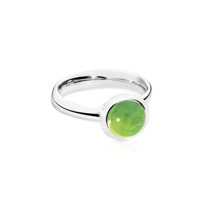 Tamara Comolli BOUTON Ring Small mit Peridot (R-BOU-s-Per-wg) aus Weißgold mit Peridot