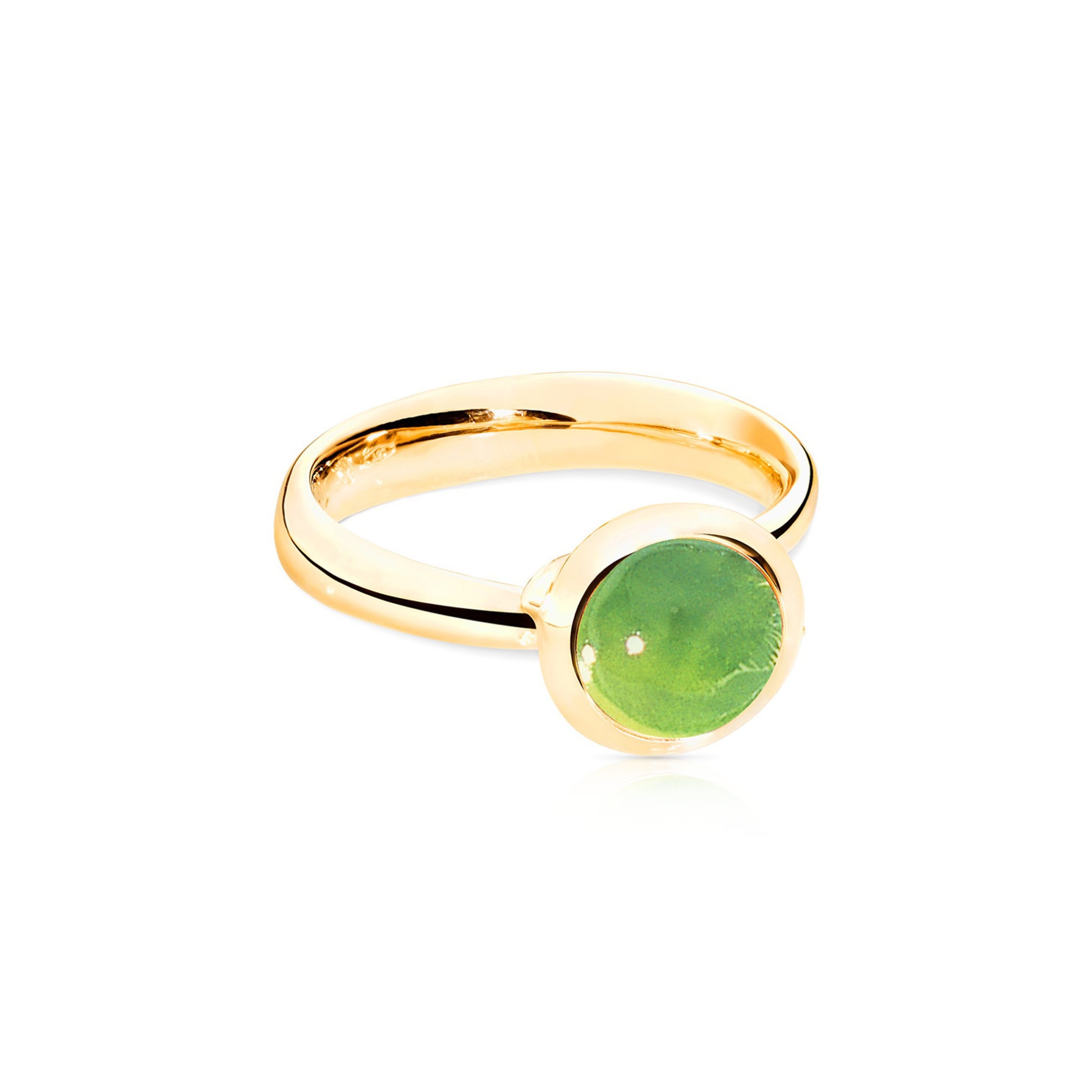 Tamara Comolli BOUTON Ring Small mit Peridot (R-BOU-s-Per-yg) aus Gelbgold mit Peridot