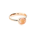 Tamara Comolli BOUTON Ring Small mit Rutilquarz (R-BOU-s-RutQuR-rg) aus Roségold mit Rutilquarz