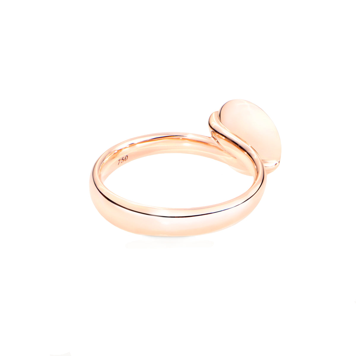 Tamara Comolli BOUTON Ring Small mit Swiss Topas (R-BOU-s-ToSw-rg) aus Roségold mit Topas