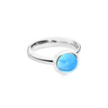 Tamara Comolli BOUTON Ring Small mit Swiss Topas (R-BOU-s-ToSw-wg) aus Weißgold mit Topas