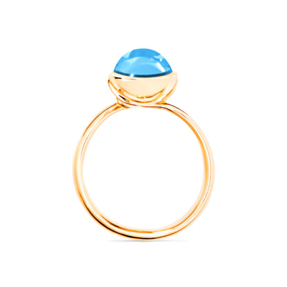 Tamara Comolli BOUTON Ring Small mit Swiss Topas (R-BOU-s-ToSw-yg) aus Gelbgold mit Topas