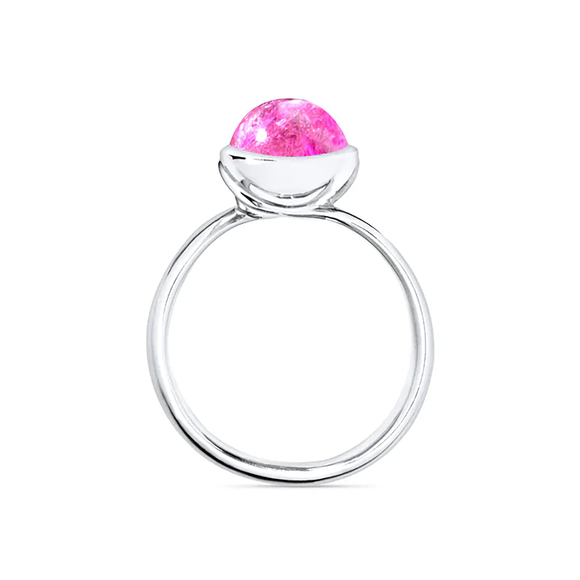 Tamara Comolli BOUTON Ring Small mit Turmalin (R-BOU-s-TuRo-wg) aus Weißgold mit Turmalin