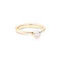 Tamara Comolli BOUTON Solitaire Ring mit Diamant (R-BOU-Sol-Cl-rg) aus Roségold mit Diamant