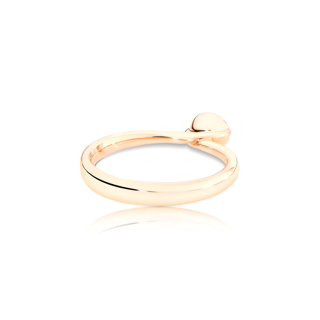 Tamara Comolli BOUTON Solitaire Ring mit Diamant (R-BOU-Sol-Cl-rg) aus Roségold mit Diamant