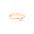 Tamara Comolli BOUTON Solitaire Ring mit Diamant (R-BOU-Sol-Cl-yg) aus Gelbgold mit Diamant