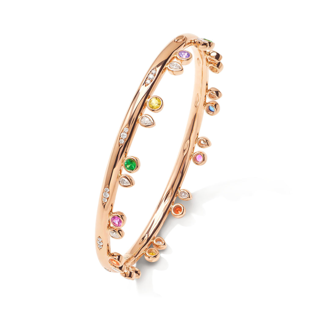 Tamara Comolli GYPSY Armspange 'Candy' (BA-Gyp-Can-17-rg) aus Roségold mit Diamant, Saphir und Tsavorit