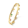 Tamara Comolli GYPSY Armspange 'Candy' (BA-Gyp-Can-17-yg) aus Gelbgold mit Diamant, Saphir und Tsavorit