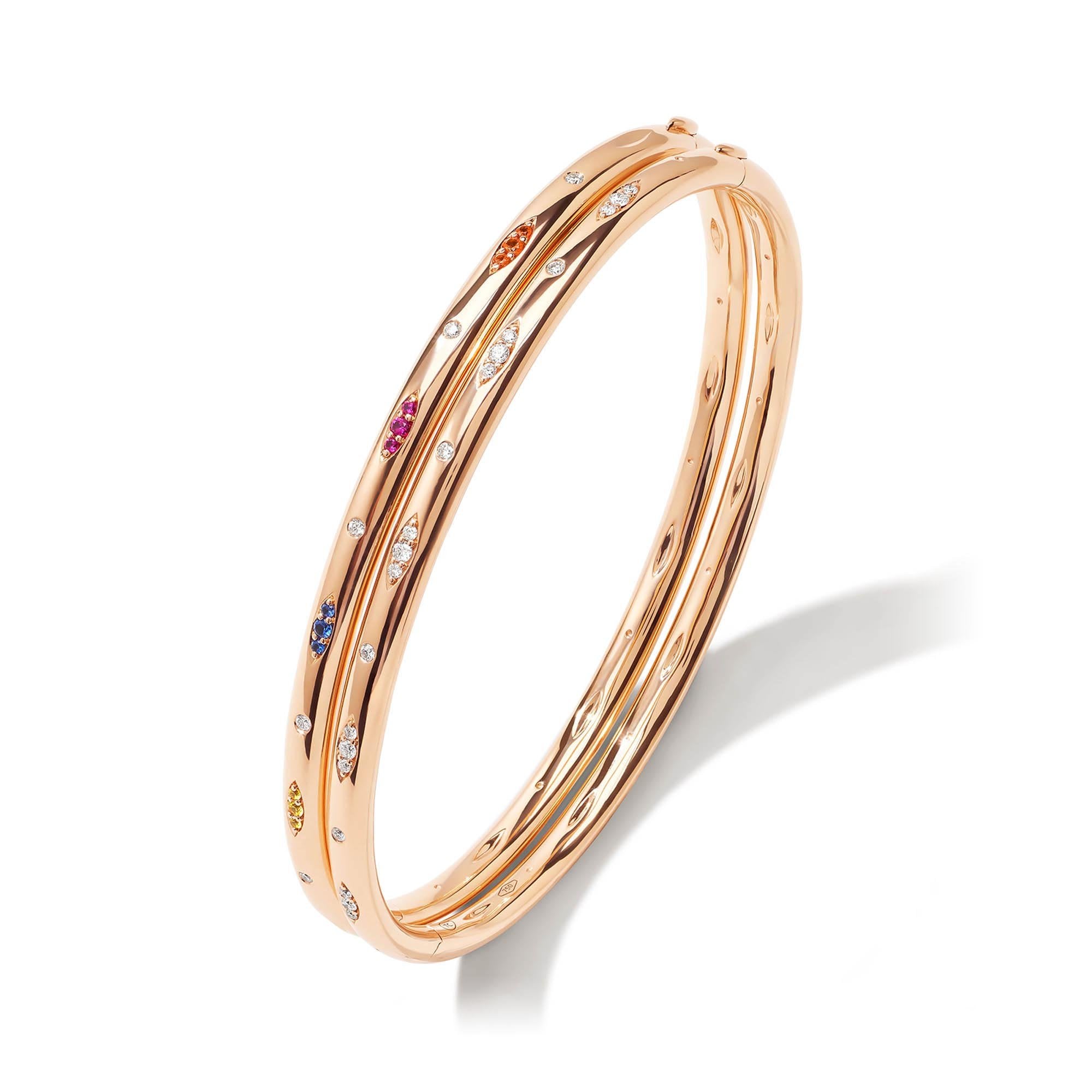 Tamara Comolli GYPSY Armspange mit Diamant-Pavé (BA-Gyp-p-17-rg) aus Roségold mit Diamant