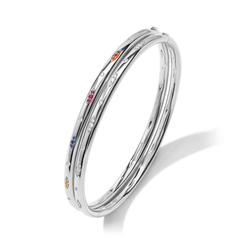 Tamara Comolli GYPSY Armspange mit Diamant-Pavé (BA-Gyp-p-17-wg) aus Weißgold mit Diamant
