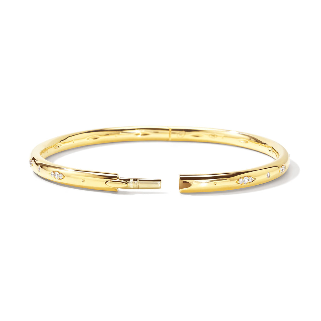 Tamara Comolli GYPSY Armspange mit Diamant-Pavé (BA-Gyp-p-17-yg) aus Gelbgold mit Diamant