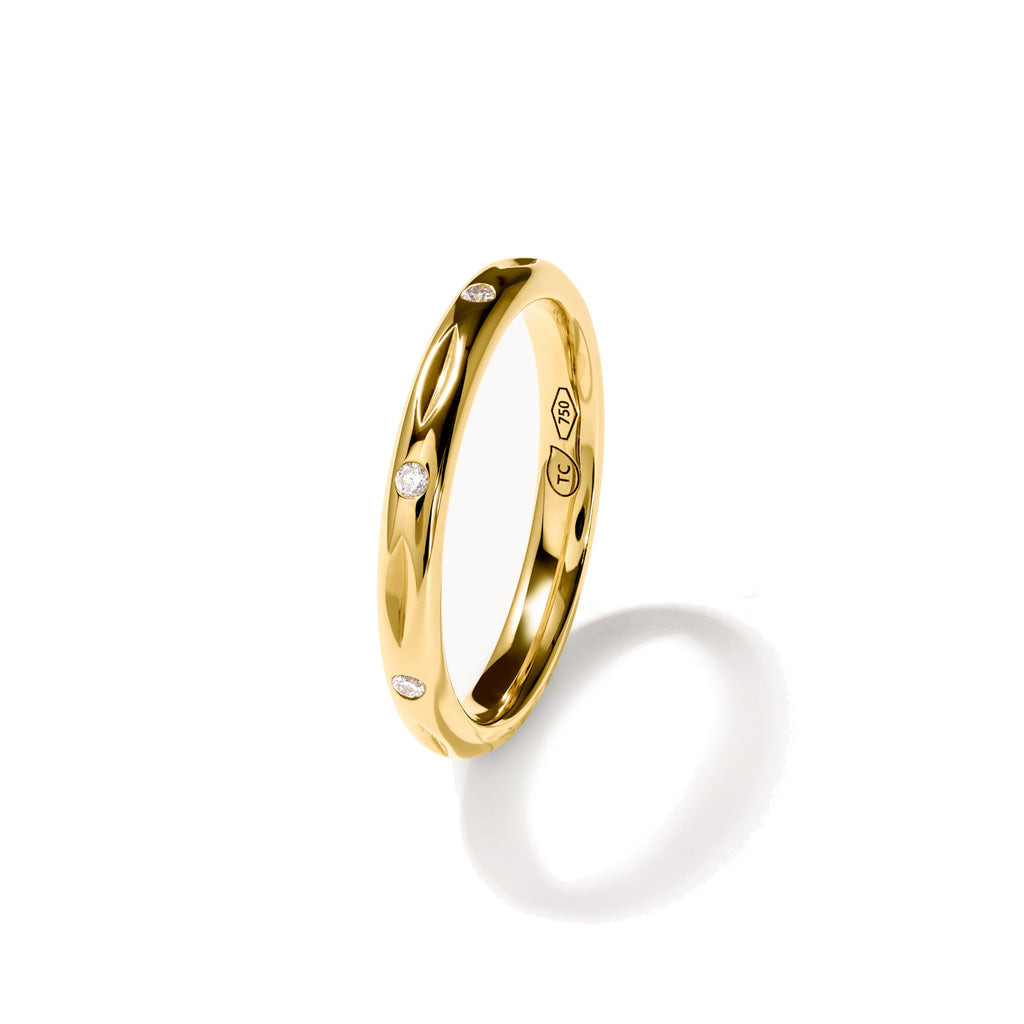 Tamara Comolli GYPSY Bandring Classic (R-Gyp-B-Cl-yg) aus Gelbgold mit Diamant