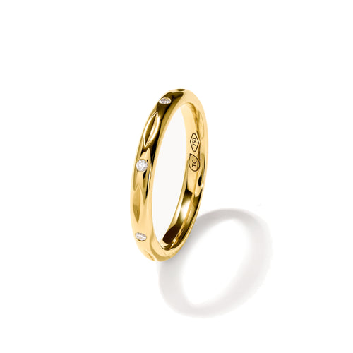 Tamara Comolli GYPSY Bandring Classic (R-Gyp-B-Cl-yg) aus Gelbgold mit Diamant