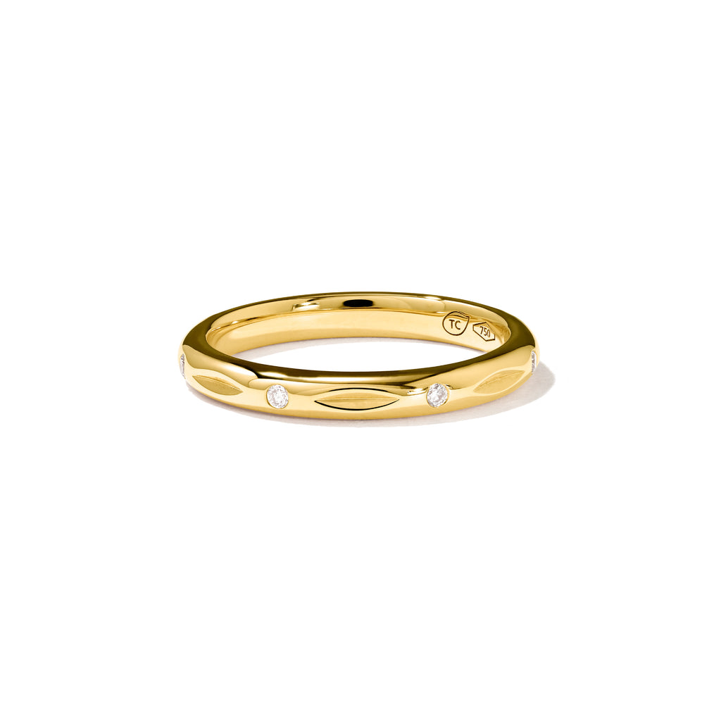 Tamara Comolli GYPSY Bandring Classic (R-Gyp-B-Cl-yg) aus Gelbgold mit Diamant