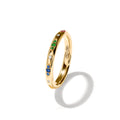 Tamara Comolli GYPSY Bandring Pavé 'Candy' (R-Gyp-B-CanP-yg) aus Gelbgold mit Diamant und Saphir