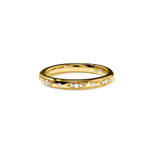 Tamara Comolli GYPSY Bandring Pavé 'Classic' (R-Gyp-B-ClP-yg) aus Gelbgold mit Diamant
