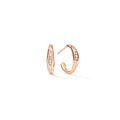 Tamara Comolli GYPSY Creolen Small (E-Gyp-Ho-s-p-rg) aus Roségold mit Diamant