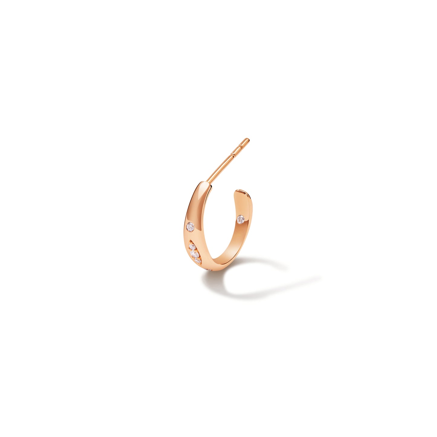 Tamara Comolli GYPSY Creolen Small (E-Gyp-Ho-s-p-rg) aus Roségold mit Diamant