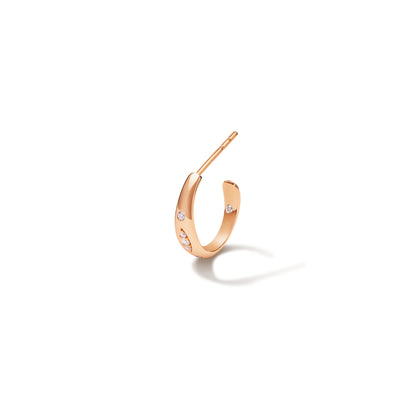 Tamara Comolli GYPSY Creolen Small (E-Gyp-Ho-s-p-rg) aus Roségold mit Diamant