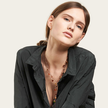 Tamara Comolli GYPSY Creolen Small (E-Gyp-Ho-s-p-rg) aus Roségold mit Diamant