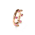 Tamara Comolli GYPSY Crown Brilliant Cut Ring 'Blush' (R-Gyp-C-Br-Blu-rg) aus Roségold mit Diamant und Saphir