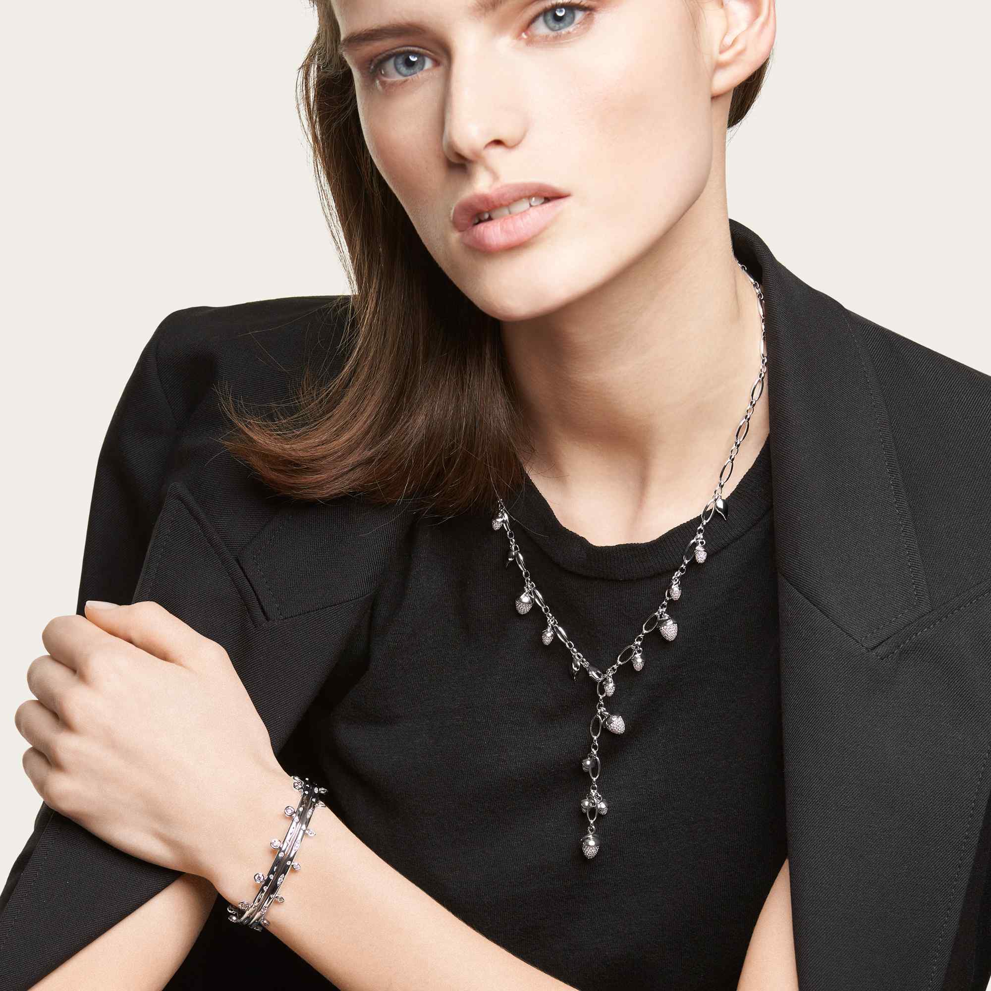 Tamara Comolli GYPSY Drop Armspange mit Diamanten (BA-Gyp-Dr-17-wg) aus Weißgold mit Diamant