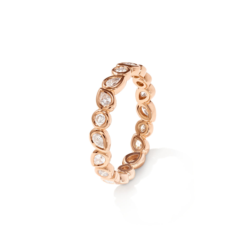 Tamara Comolli GYPSY Memoire-Ring 'Classic' (R-Gyp-Mem-Cl-rg) aus Roségold mit Diamant