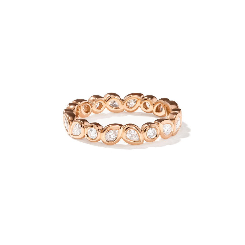 Tamara Comolli GYPSY Memoire-Ring 'Classic' (R-Gyp-Mem-Cl-rg) aus Roségold mit Diamant
