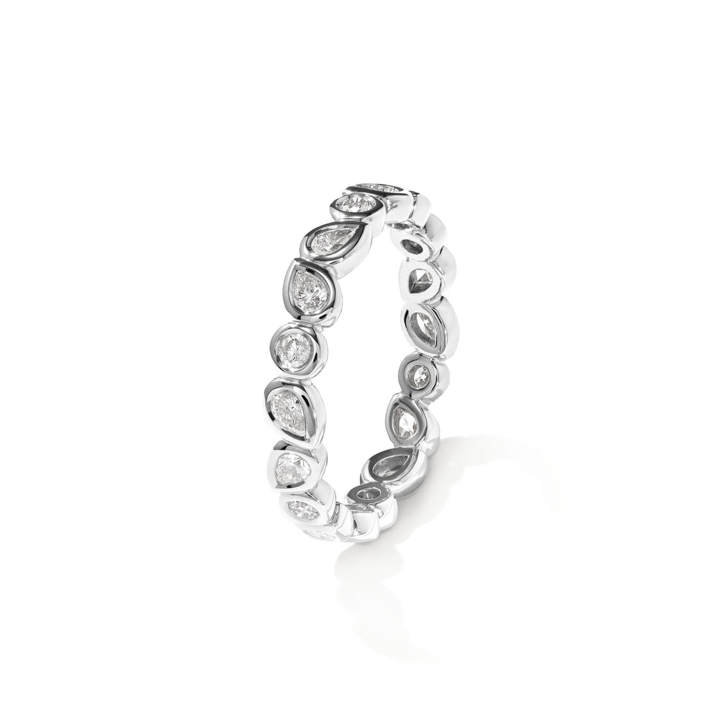 Tamara Comolli GYPSY Memoire-Ring 'Classic' (R-Gyp-Mem-Cl-wg) aus Weißgold mit Diamant