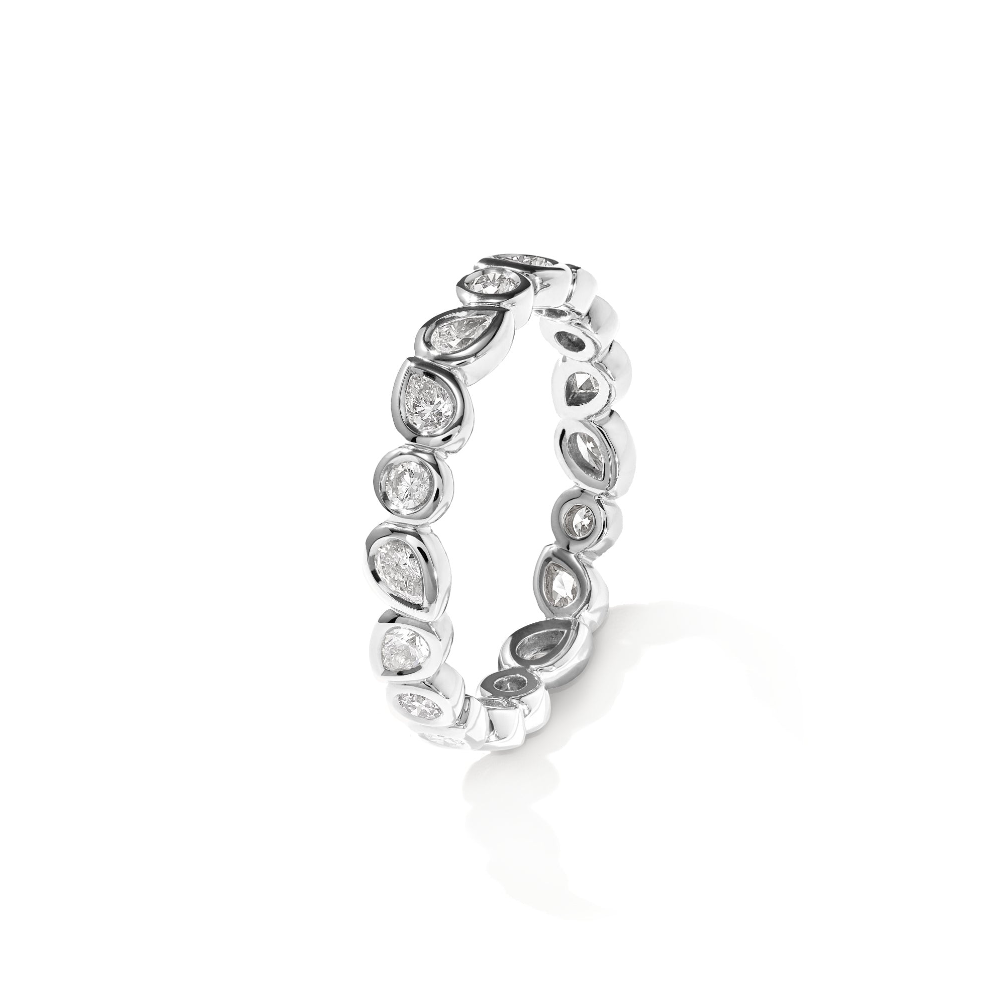 Tamara Comolli GYPSY Memoire-Ring 'Classic' (R-Gyp-Mem-Cl-wg) aus Weißgold mit Diamant