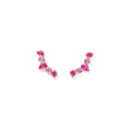 Tamara Comolli GYPSY Ohrringe Crawler 'Blush' (E-Gyp-Cra-Blu-rg) aus Roségold mit Diamant und Saphir