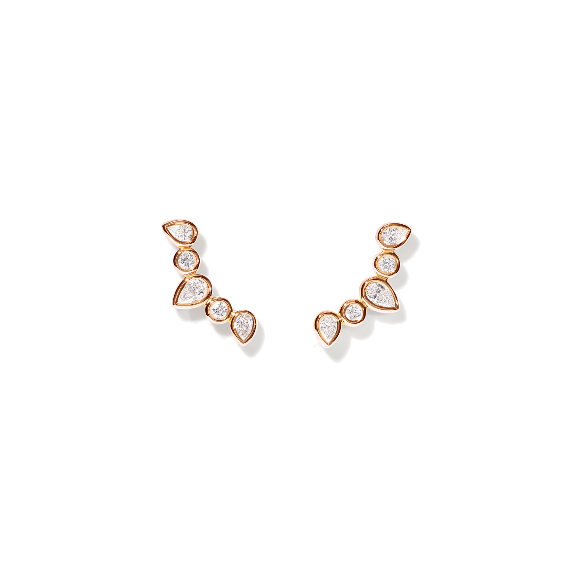 Tamara Comolli GYPSY Ohrringe Crawler Classic (E-Gyp-Cra-Cl-rg) aus Roségold mit Diamant