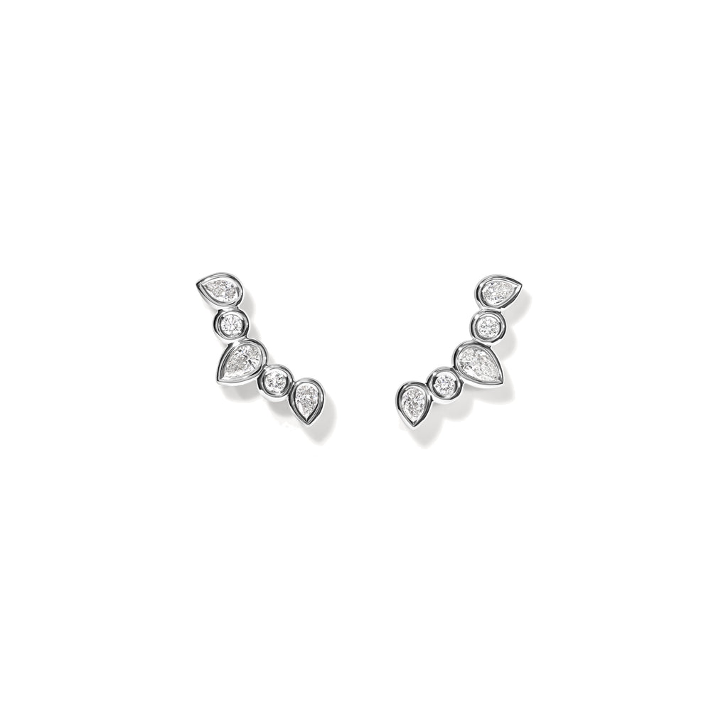 Tamara Comolli GYPSY Ohrringe Crawler Classic (E-Gyp-Cra-Cl-wg) aus Weißgold mit Diamant