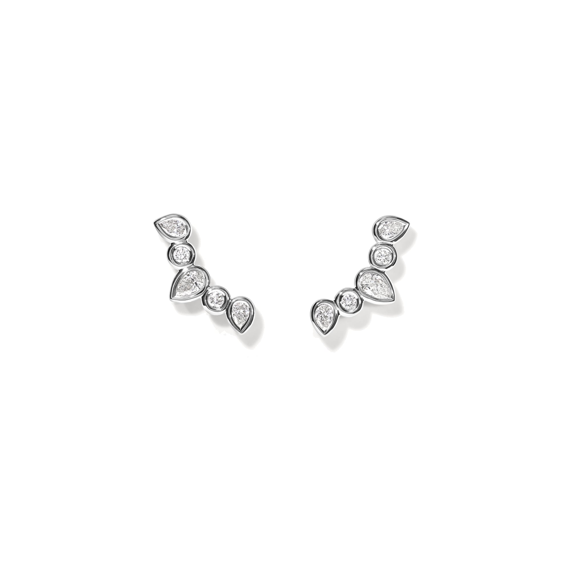 Tamara Comolli GYPSY Ohrringe Crawler Classic (E-Gyp-Cra-Cl-wg) aus Weißgold mit Diamant