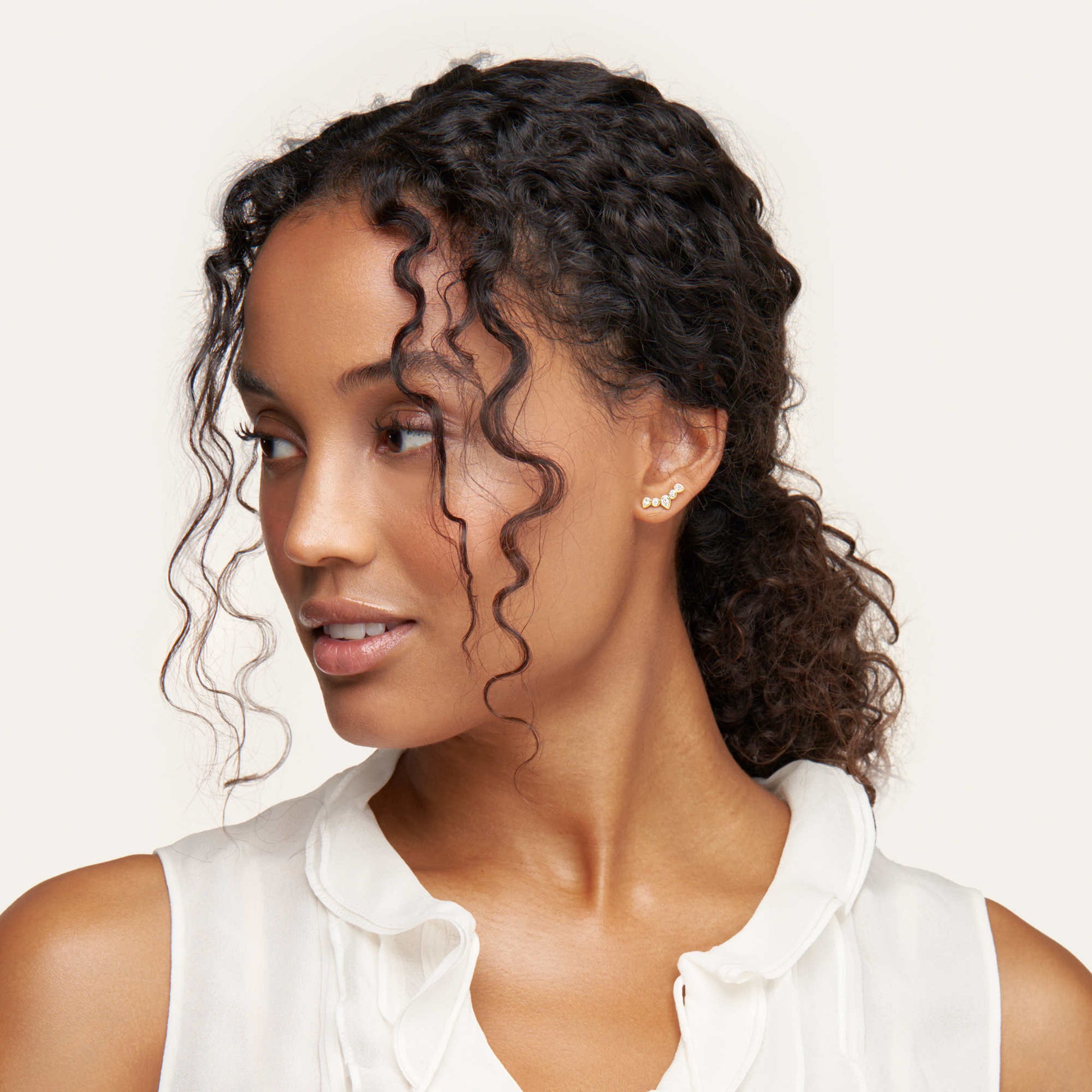 Tamara Comolli GYPSY Ohrringe Crawler Classic (E-Gyp-Cra-Cl-yg) aus Gelbgold mit Diamant