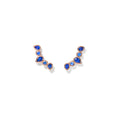 Tamara Comolli GYPSY Ohrringe Crawler 'Ocean' (E-Gyp-Cra-Oce-rg) aus Roségold mit Diamant und Saphir