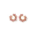 Tamara Comolli GYPSY Ohrringe Creole Sun 'Blush' (E-Gyp-HoSun-Blu-rg) aus Roségold mit Diamant und Saphir