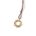Tamara Comolli GYPSY Sun Anhänger 'Candy' Small (P-Gyp-Can-yg) aus Roségold mit Diamant, Saphir und Tsavorit