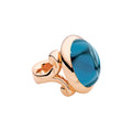 Tamara Comolli HIPPIE GLAM Ring Small (R-HG-s-ToLo-rg) aus Roségold mit Topas
