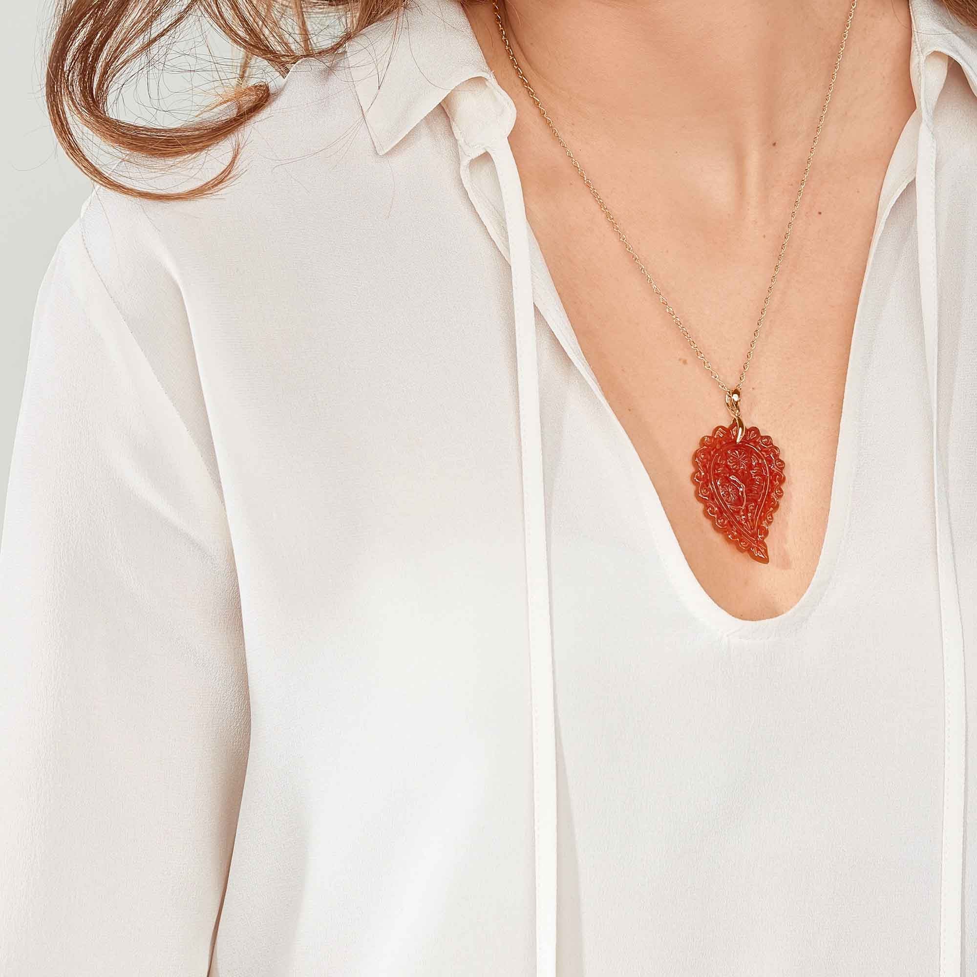 Tamara Comolli INDIA Anhänger mit Onyx Medium (P-IND-m-Ter-rg) aus Roségold mit Onyx