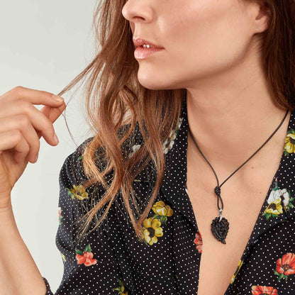 Tamara Comolli INDIA Anhänger mit Onyx Small (P-IND-s-Bla-wg) aus Weißgold mit Onyx