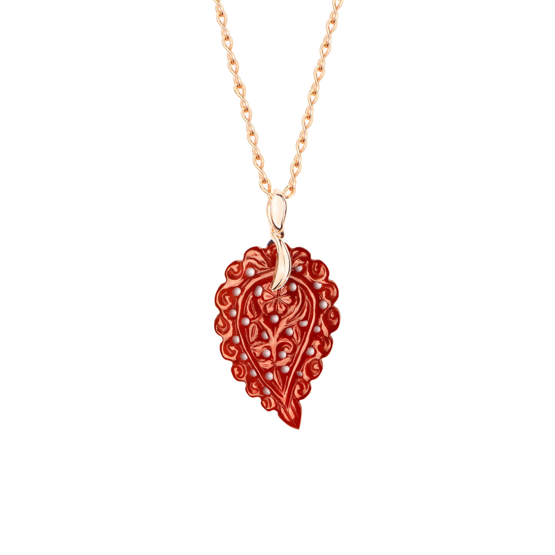 Tamara Comolli INDIA Anhänger mit Onyx Small (P-IND-s-Ter-rg) aus Roségold mit Onyx