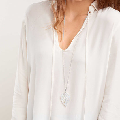 Tamara Comolli INDIA Anhänger mit Perlmutt Large (P-IND-l-MPw-wg) aus Weißgold mit Perlmutt