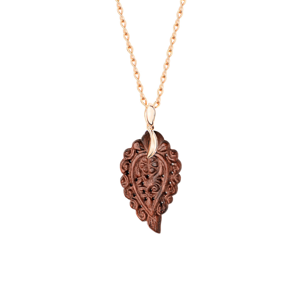 Tamara Comolli INDIA Anhänger mit Snakewood Small (P-IND-s-SW-rg) aus Roségold